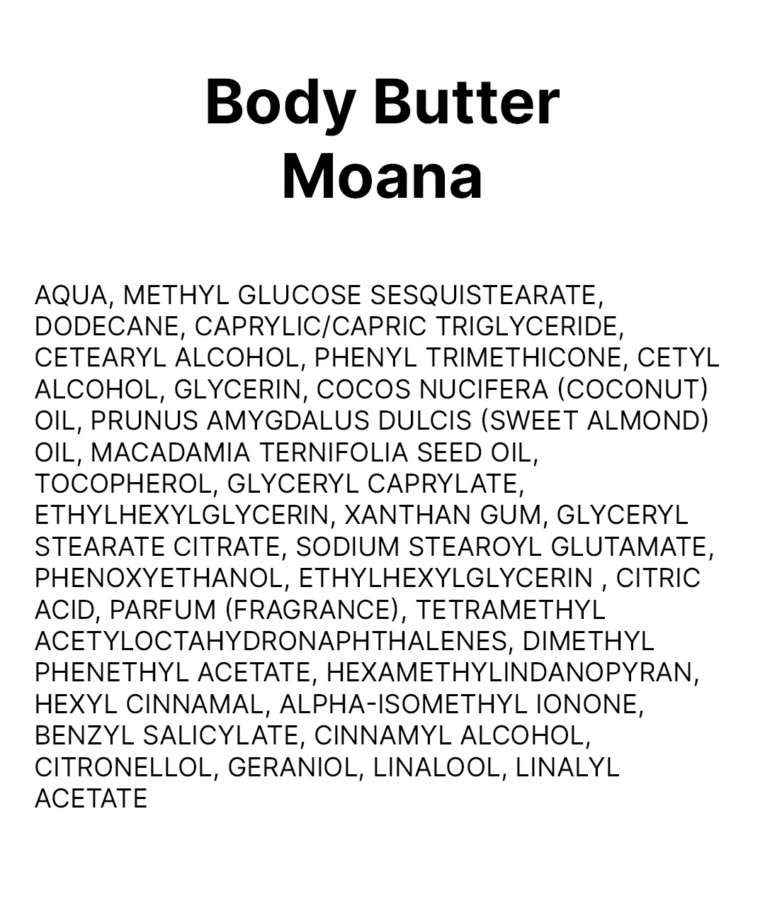Body Butter Moana