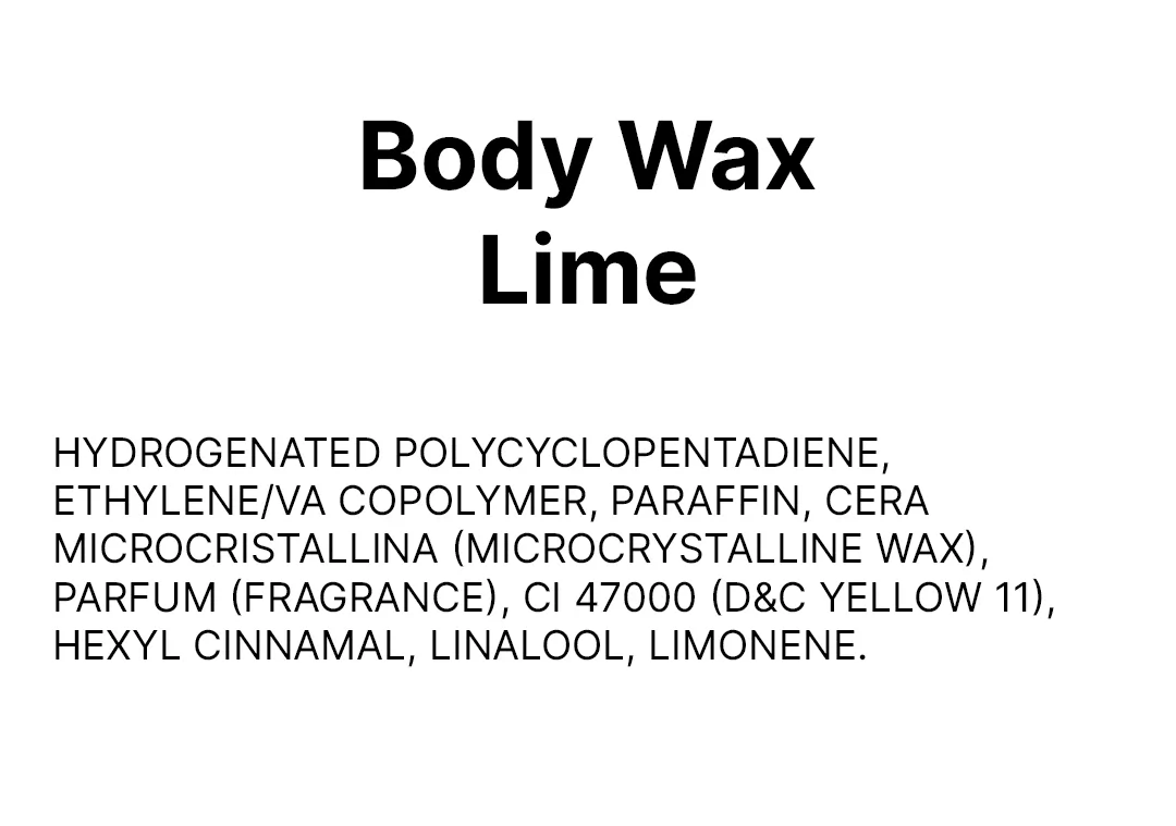 Body Wax Lime