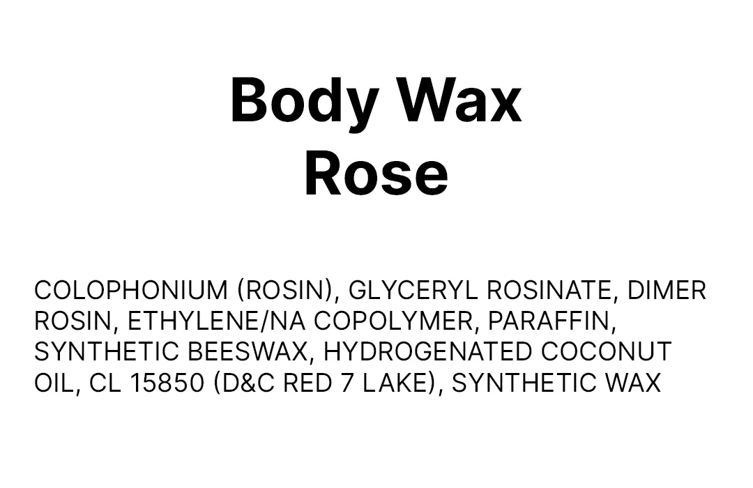Body Wax Rose