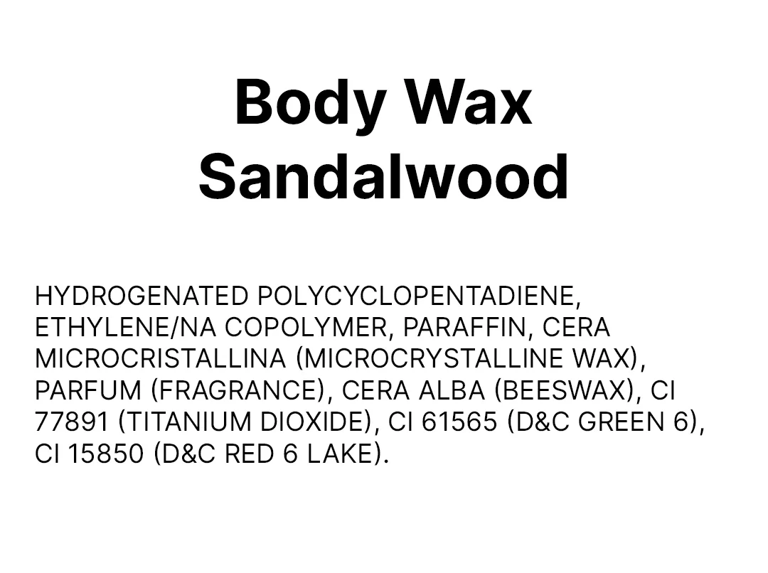 Body Wax Sandalwood