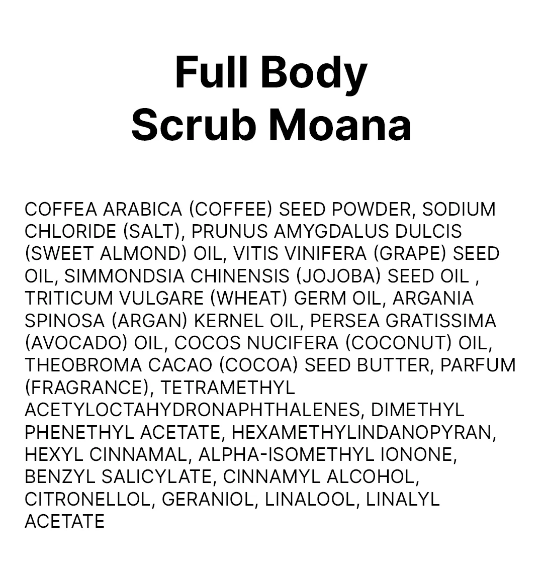 Full Body Scrub Moana