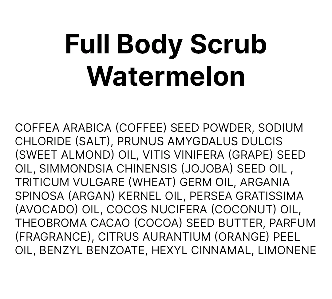 Full Body Scrub Watermelon