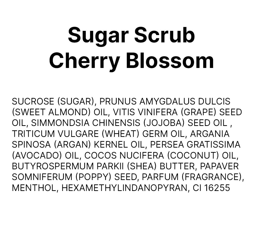 Sugar Scrub Cherry Blossom