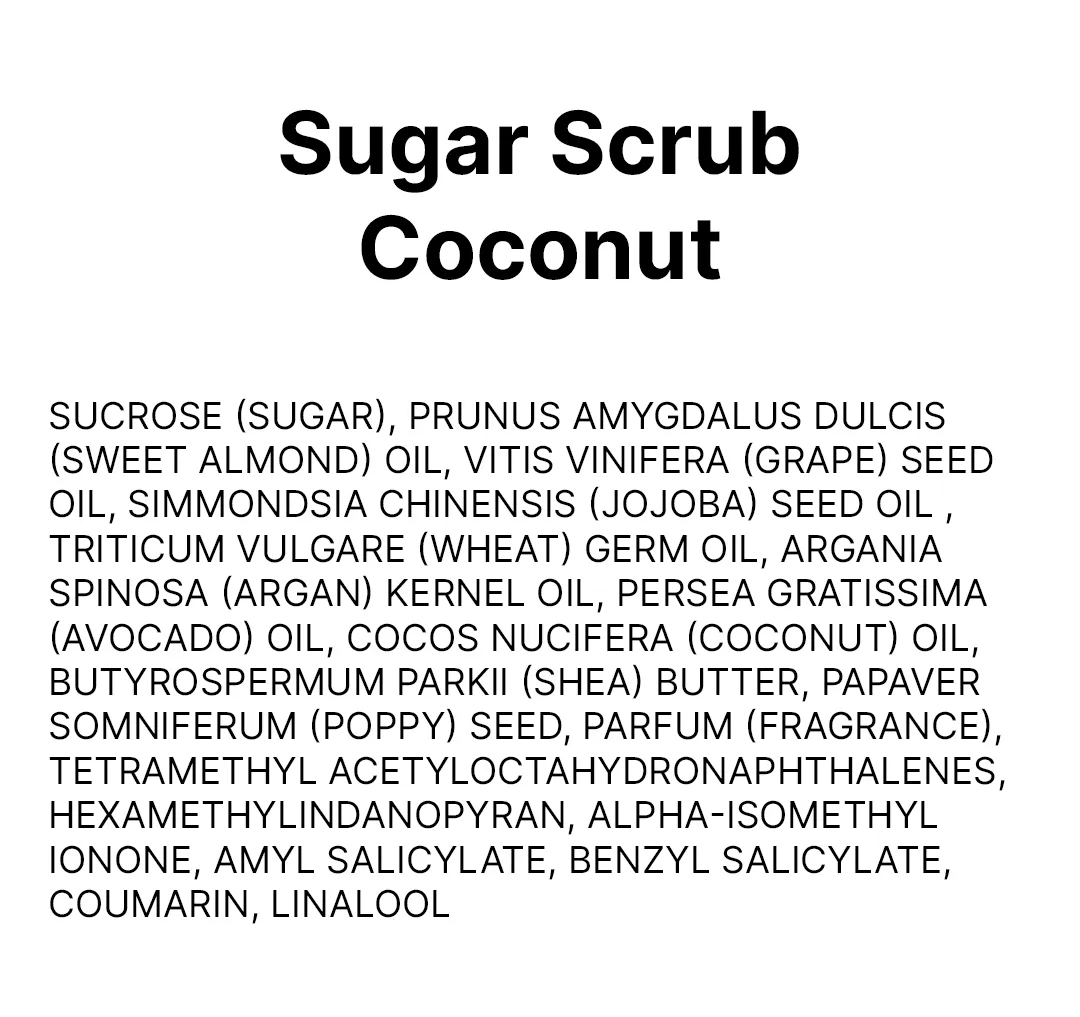 Sugar Scrub Coconut