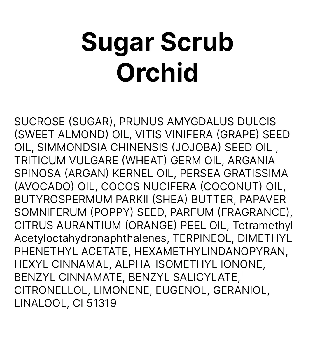 Sugar Scrub Orchid