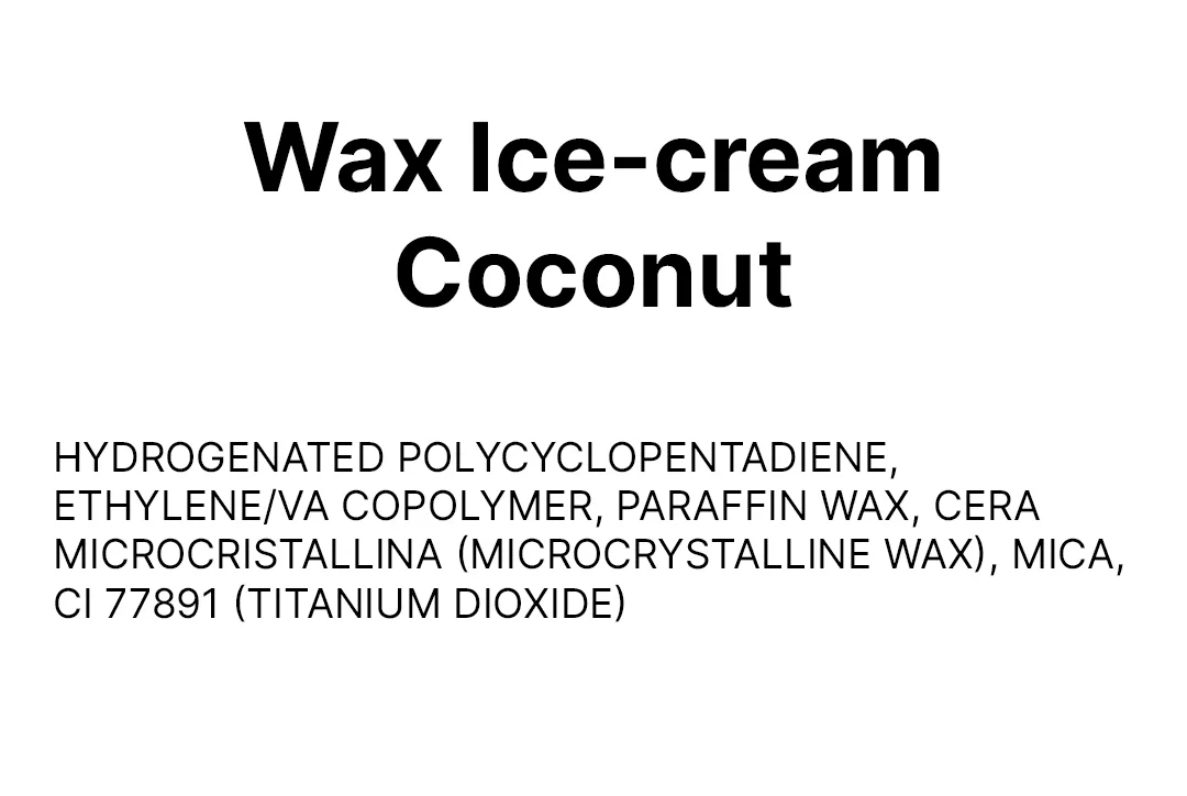 Wax Ice-cream Coconut