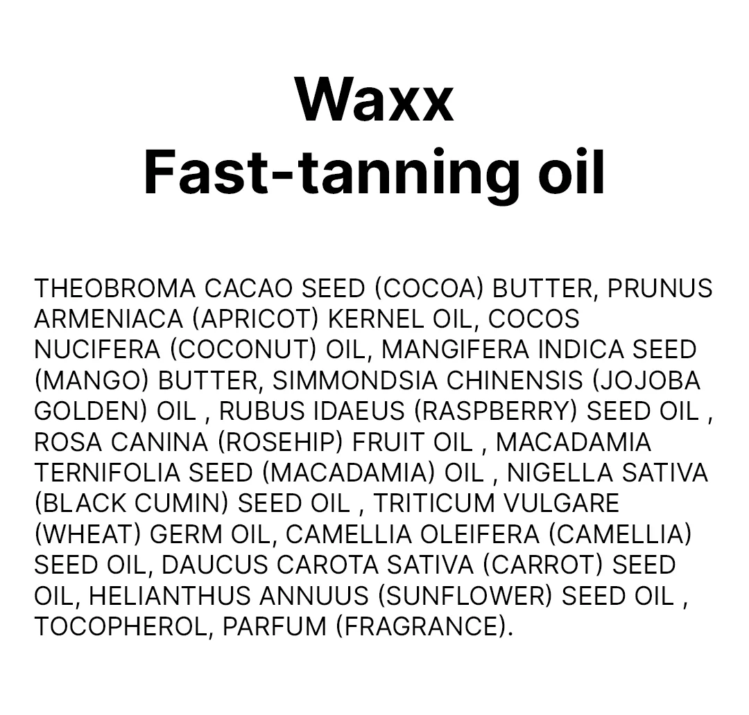 Waxx Fast-tanning oil